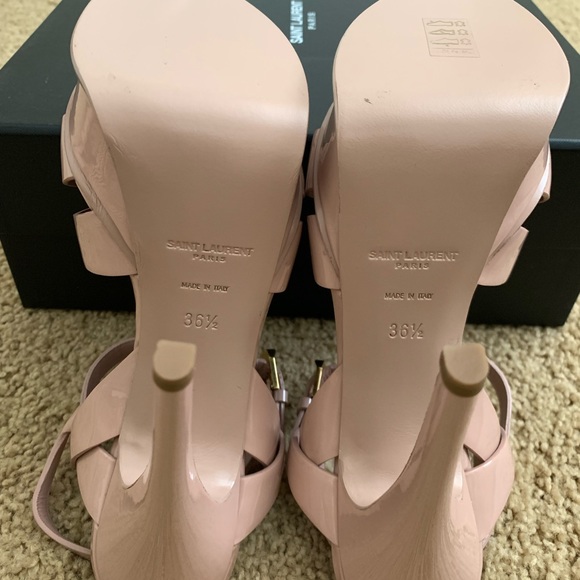 YSL TRIBUTE PLATFORM SANDALS IN PATENT LEATHER - Picture 7 of 7